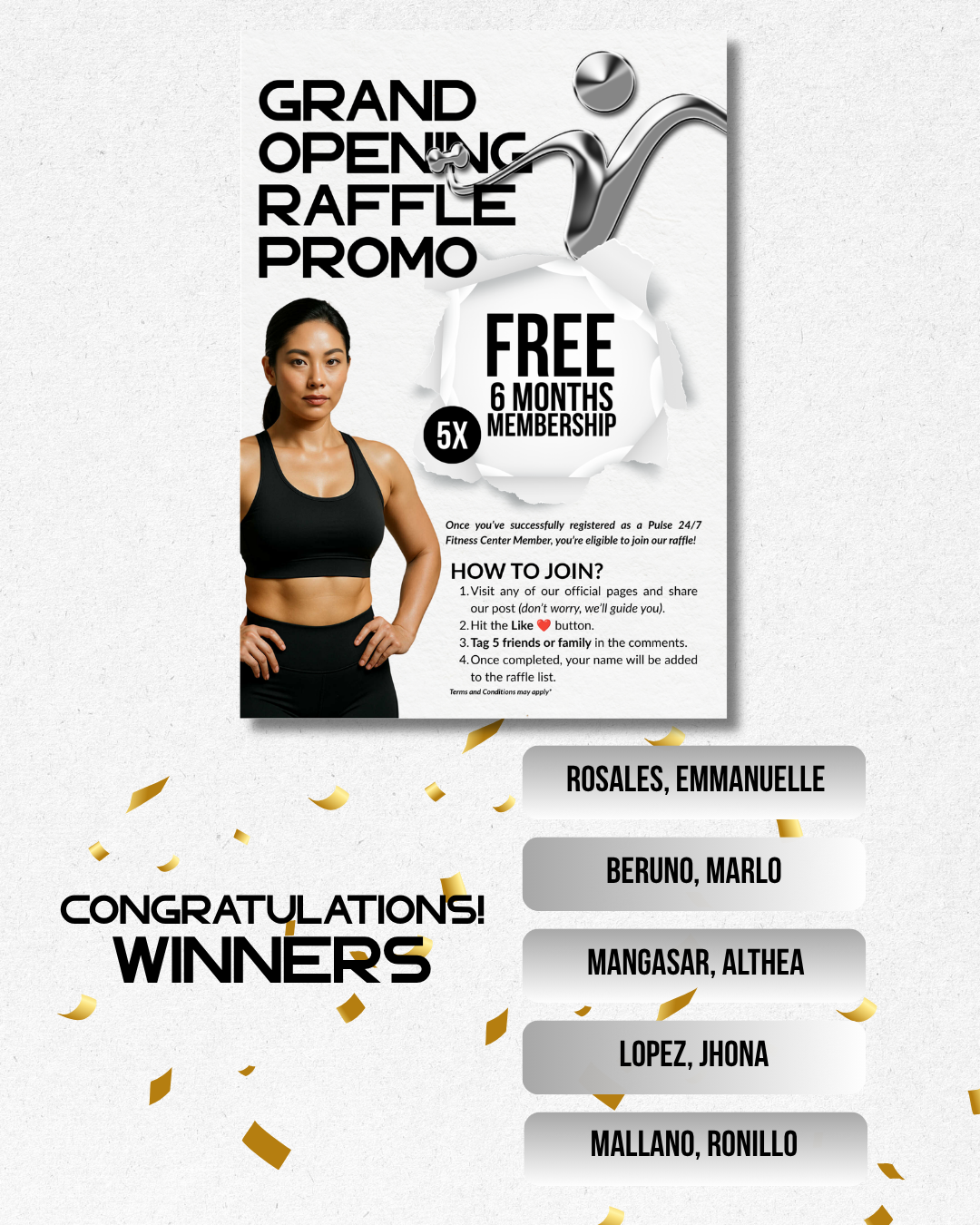 GRAND OPENING RAFFLE WINNER
