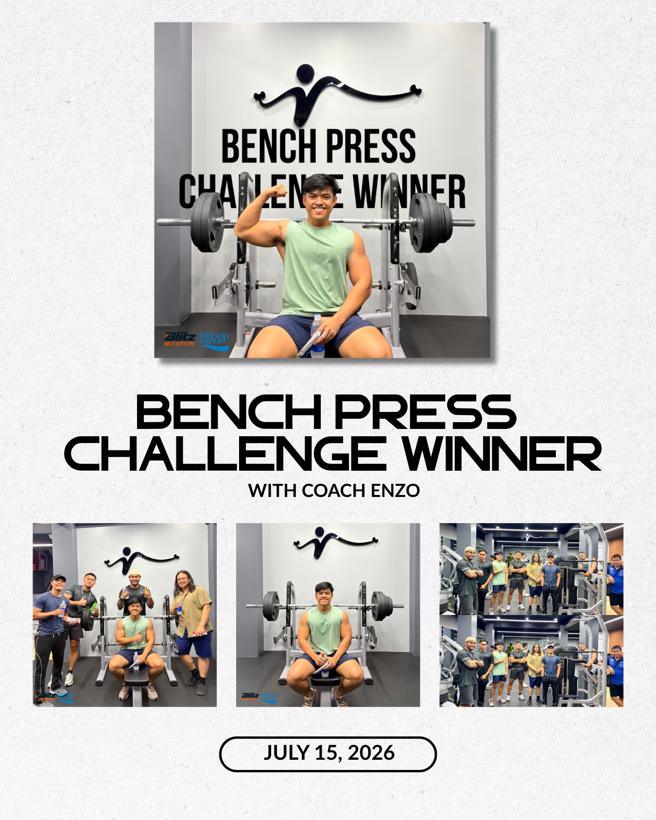 🏆 Bench Press Challenge Champion! 💪